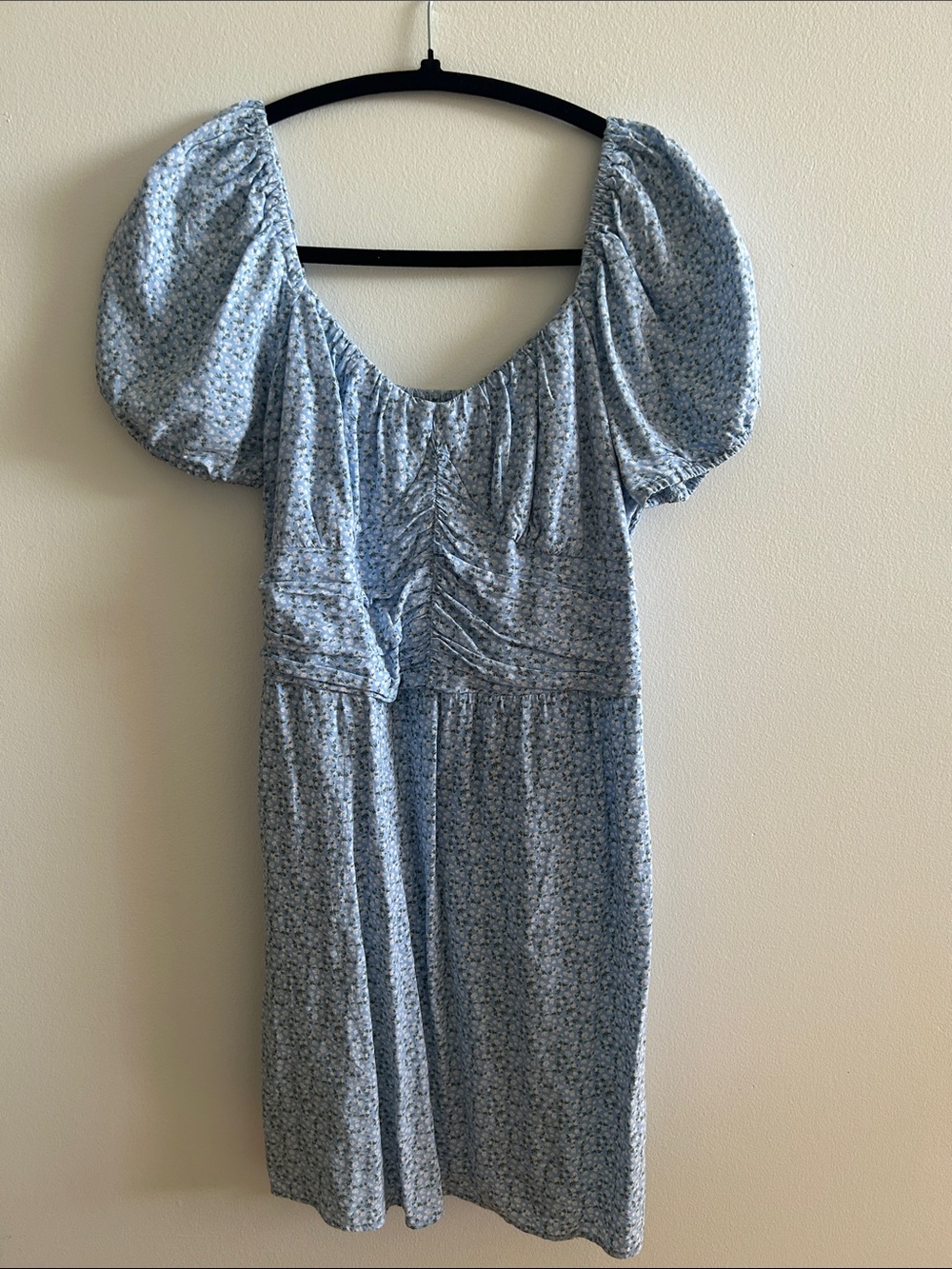 Hollister Light Blue Floral Midi Dress